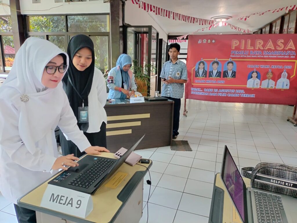 Proses Pemilihan Ketua OSIS dan Wakil Ketua OSIS di SMARIHASTA