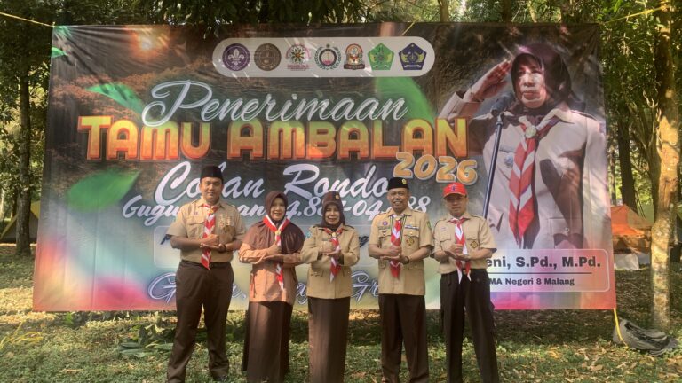 Gather, Craft, Grow! — Penerimaan Tamu Ambalan 2026 SMAN 8 Malang Digelar di Coban Rondo